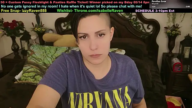 Snapshot of IsabelleRaven chatting on 04.21.26 IsabelleRaven online show from 04.21.26