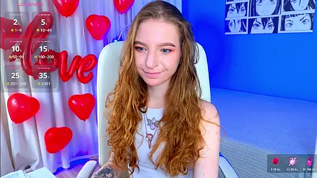 Snapshot of VioletShine chatting on 02.14.26 VioletShine online show from 02.14.26