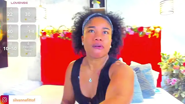Snapshot of SilvannaFit chatting on 03.08.26 SilvannaFit online show from 03.08.26