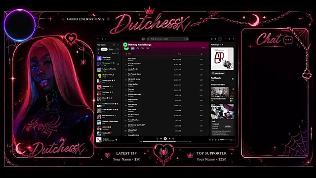 Snapshot of GoddessxDutchessx chatting on 04.29.26 GoddessxDutchessx online show from 04.29.26