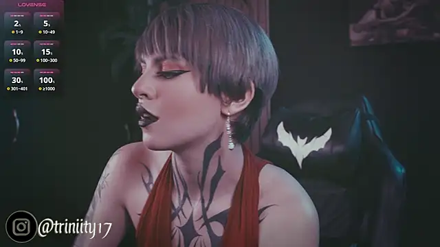 Snapshot of Trinity___s chatting on 02.14.25 Trinity s online show from 02.14.25