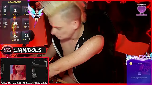 LiamIdols online show from 01.17.25