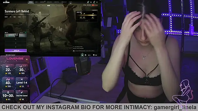 Snapshot of Gamergirl-Linela chatting on 09.29.25 Gamergirl-Linela online show from 09.29.25