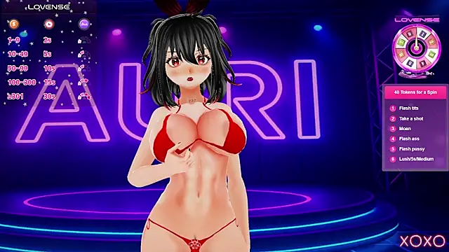 Auri Hikaru online show from 10.10.25