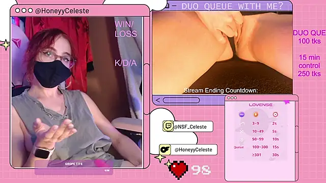 Snapshot of HoneyyCeleste chatting on 09.23.25 HoneyyCeleste online show from 09.23.25