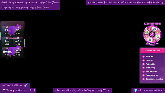 Snapshot of CabinCrush chatting on 05.07.26 CabinCrush online show from 05.07.26