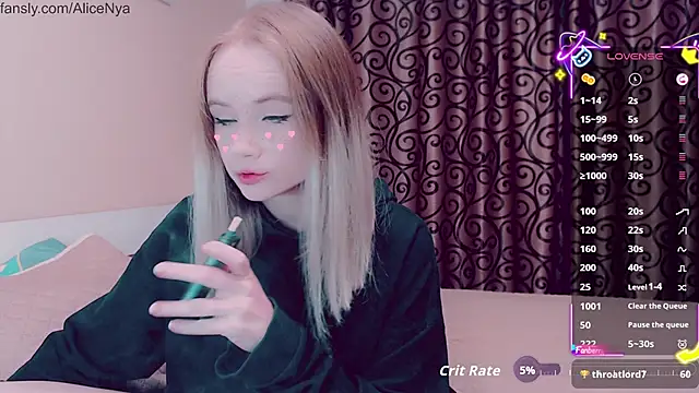 AliceNya cute online show from 10.24.25