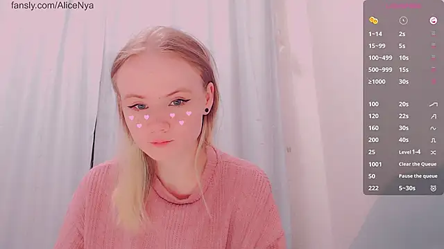 AliceNya cute online show from 01.13.26
