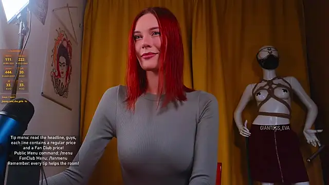 Giantess Eva online show from 11.12.25