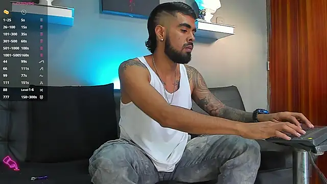 Snapshot of black_kameron_ chatting on 10.28.25 black kameron  online show from 10.28.25