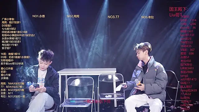 Snapshot of BTS-007 chatting on 03.04.26 BTS-007 online show from 03.04.26