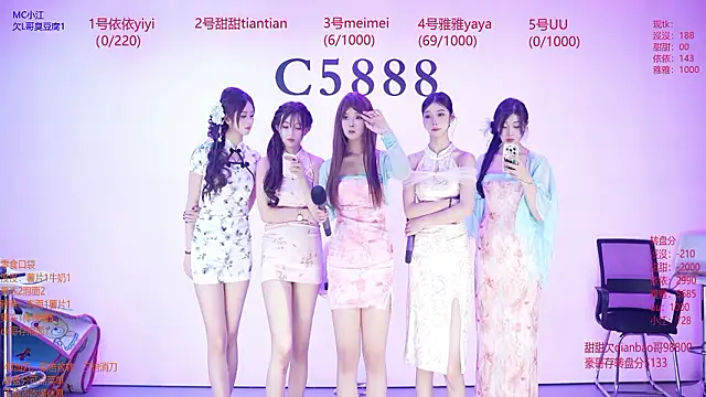 Snapshot of C5888 chatting on 07.24.26 C5888 online show from 07.24.26
