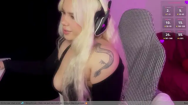 Snapshot of NinnaVoss chatting on 07.22.26 NinnaVoss online show from 07.22.26