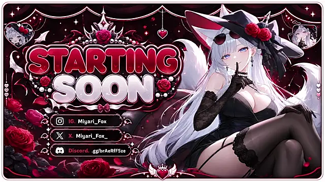 Snapshot of MiyariFox chatting on 07.08.26 MiyariFox online show from 07.08.26