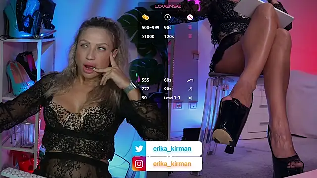 Snapshot of Erika_Kirman chatting on 08.02.26 Erika Kirman online show from 08.02.26
