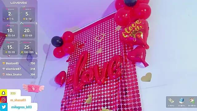 Snapshot of Shana_03 chatting on 02.10.25 Shana 03 online show from 02.10.25