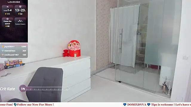 Snapshot of Domixdyva chatting on 03.04.25 Domixdyva online show from 03.04.25