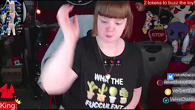 VelvetDiablo online show from 01.07.25