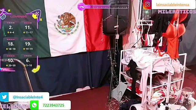 Snapshot of LaInsaciableIntensa chatting on 02.14.26 LaInsaciableIntensa online show from 02.14.26