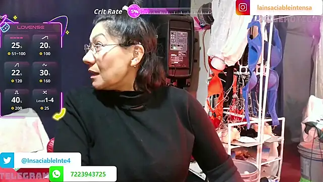 Snapshot of LaInsaciableIntensa chatting on 02.25.26 LaInsaciableIntensa online show from 02.25.26