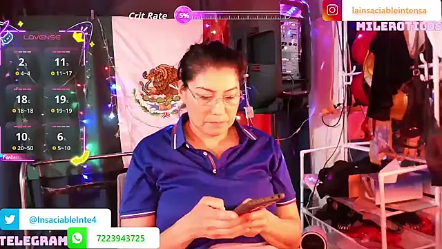 Snapshot of LaInsaciableIntensa chatting on 04.26.26 LaInsaciableIntensa online show from 04.26.26