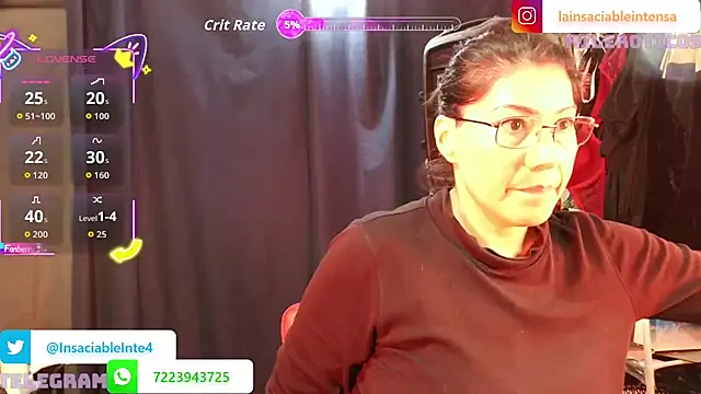 Snapshot of LaInsaciableIntensa chatting on 05.17.26 LaInsaciableIntensa online show from 05.17.26