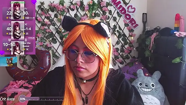 Snapshot of MidoriQuiinn chatting on 01.16.25 MidoriQuiinn online show from 01.16.25