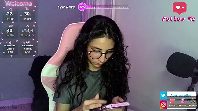 Abysparadise online show from 09.10.25