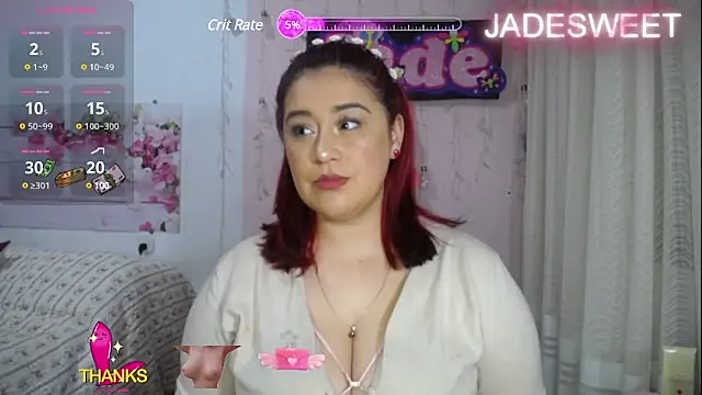 Snapshot of JADE_SWEET2 chatting on 02.15.25 JADE SWEET2 online show from 02.15.25