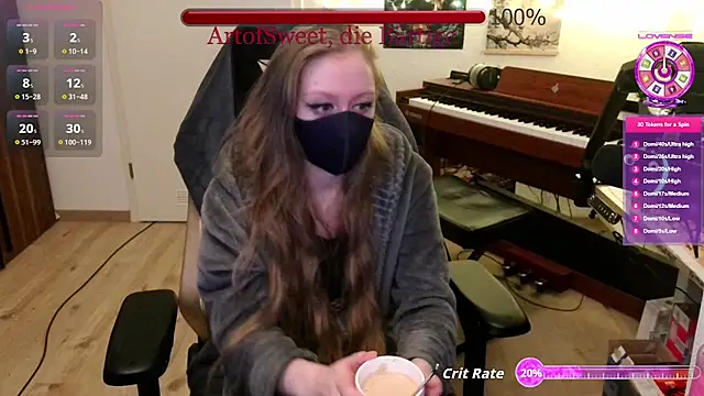 Snapshot of ArtofSweet chatting on 06.10.26 ArtofSweet online show from 06.10.26
