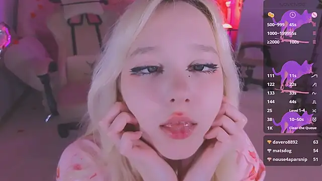 Snapshot of IrmaBell chatting on 02.16.25 IrmaBell online show from 02.16.25