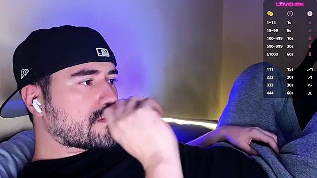 Snapshot of DominantTheo chatting on 12.21.25 DominantTheo online show from 12.21.25