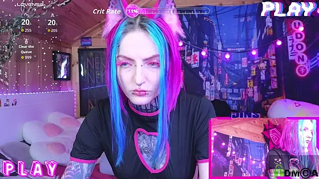 Snapshot of NekoCyber chatting on 02.01.26 NekoCyber online show from 02.01.26